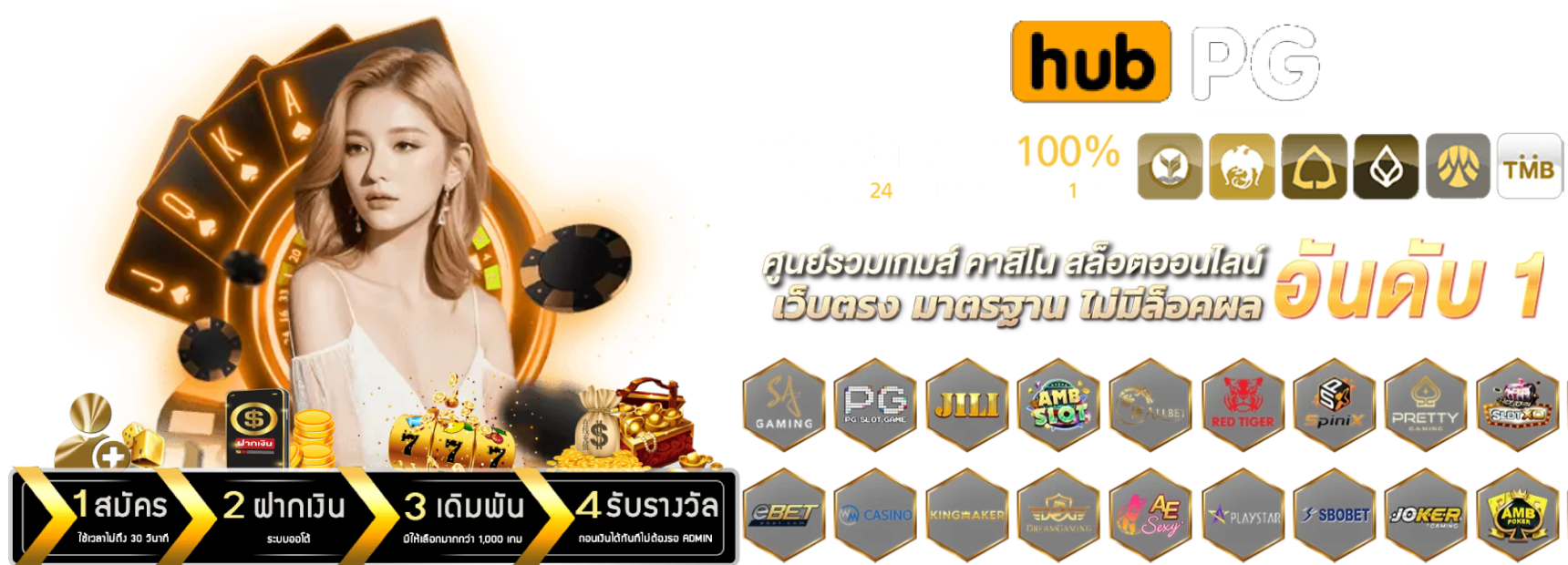 hubpg รวมค่ายเกมยอดนิยม อันดับ1 ในไทย